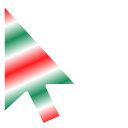 Candy Cane Gradient pointer