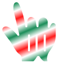Candy Cane Gradient cursor