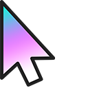 Custom Cursor Logo Gradient pointer