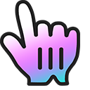 Custom Cursor Logo Gradient cursor