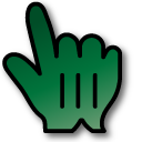 Dense Forest Green Gradient cursor