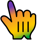 Fruit Salad Gradient cursor