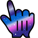 Galaxy Gradient cursor