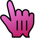 Hot Pink Gradient cursor
