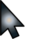 Moon on a Grey Sky Gradient pointer