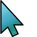 Mountain Lake Blue Gradient pointer