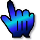 Neon Night Sky Gradient cursor