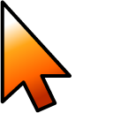 Orange Fox Gradient pointer