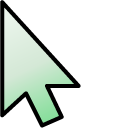 Pastel Green Gradient pointer