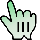 Pastel Green Gradient cursor