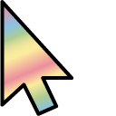 Pastel Rainbow Gradient pointer