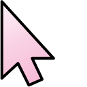 Pastel Red Gradient pointer