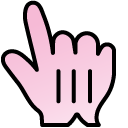 Pastel Red Gradient cursor