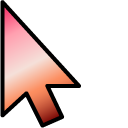 Pink Brown Gradient pointer