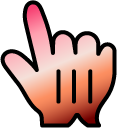Pink Brown Gradient cursor