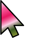 Pink Rose Gradient pointer