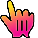 Pink Yellow Daylily Gradient cursor