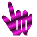 Pink Zebra Gradient cursor