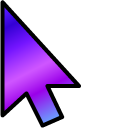 Purple Blue Gradient pointer
