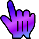 Purple Blue Gradient cursor