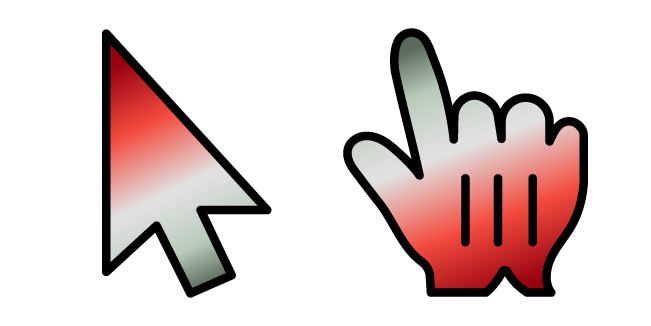 Red Flowers in Vase Gradient