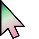 Rose Green Tea Gradient pointer