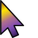 Royal Yellow Purple Gradient pointer