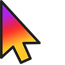 Social Media Gradient pointer