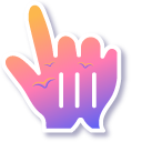 Sunrise on a Lake Gradient cursor