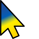 Ukraine Gradient pointer