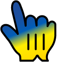 Ukraine Gradient cursor