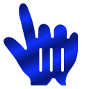 Ultramarine Waves Gradient cursor