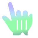 Uranus Planet Gradient cursor