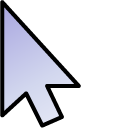 Violet Biloba Flower Gradient pointer