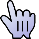 Violet Biloba Flower Gradient cursor