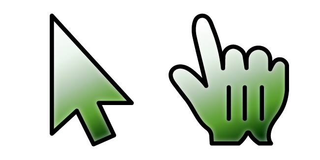 White Flower Green Stem Gradient