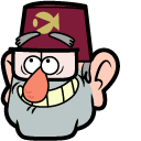 Gravity Falls Grunkle Stan and 8-ball Cane cursor