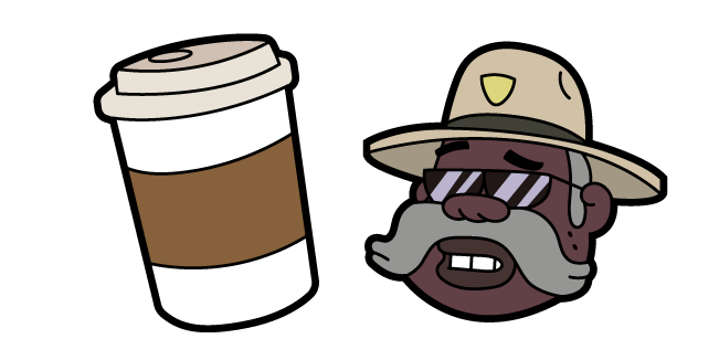 Gravity Falls Sheriff Blubs and Coffee