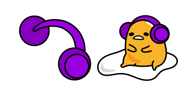 Gudetama and DJ Headphones