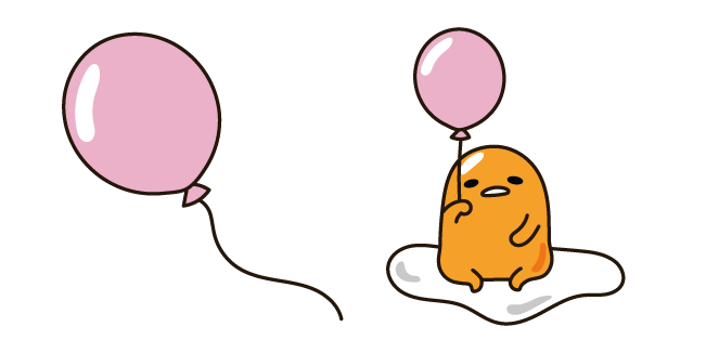 Gudetama and Pink Balloon