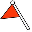 Gudetama and Red Flag pointer