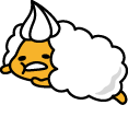 Gudetama Beaten Egg and Whisk cursor