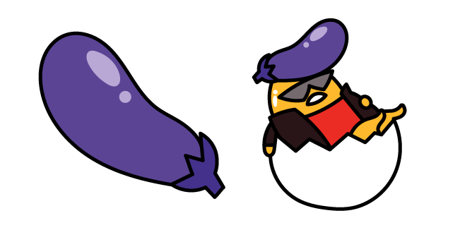 Gudetama Cool Eggplant