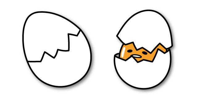 Gudetama Hiding in Eggshell