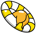 Gudetama in a Swim Ring pointer