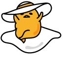 Gudetama in Beach Hat cursor