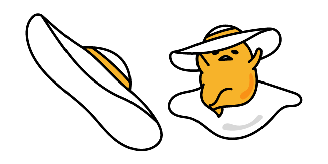 Gudetama in Beach Hat