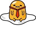 Gudetama in Red Tie cursor