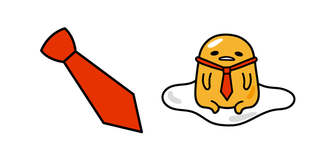 Gudetama in Red Tie