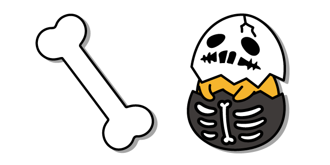 Gudetama in the Skeleton Eggshell